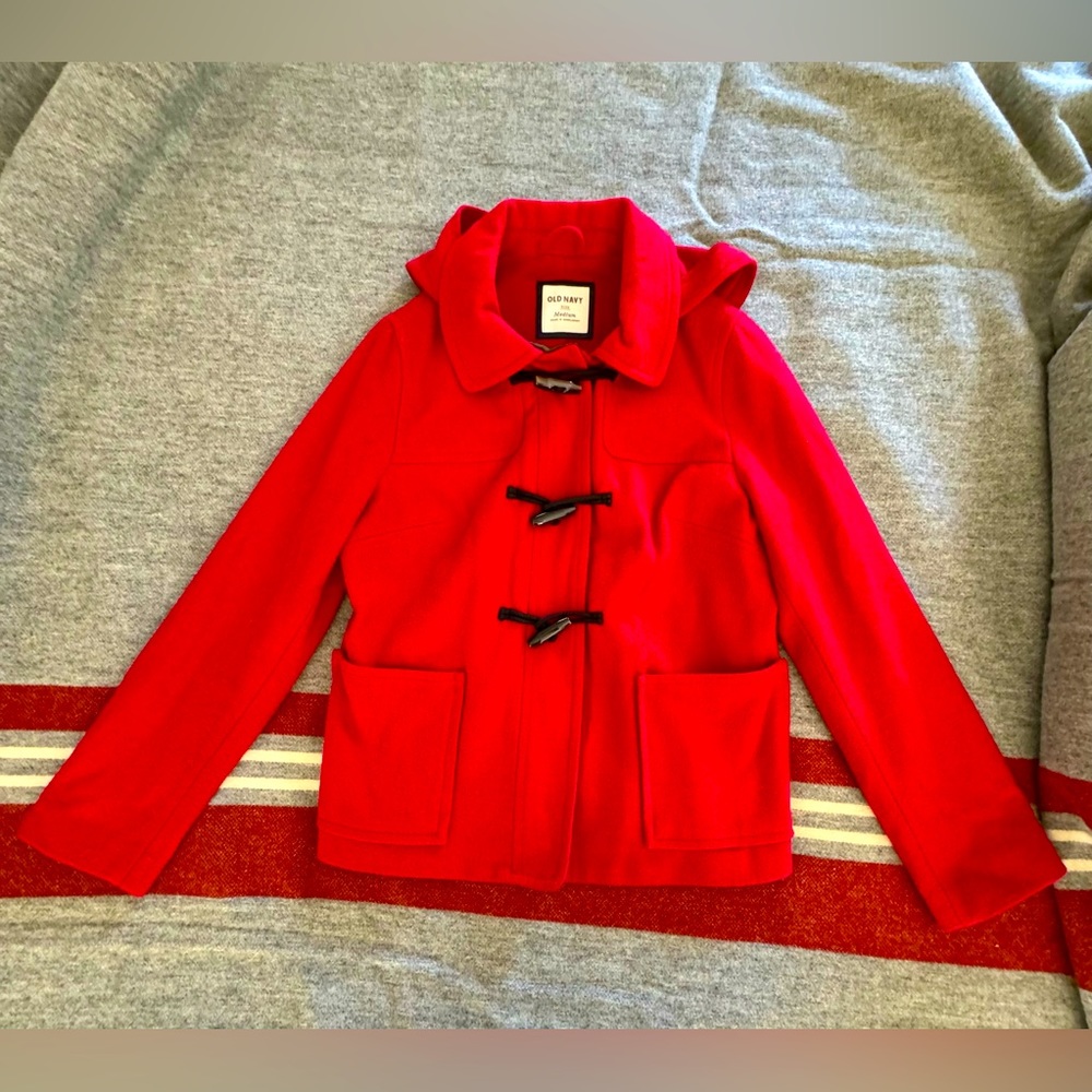 Women’s Old Navy Wool blend Toggle Coat Size Medium